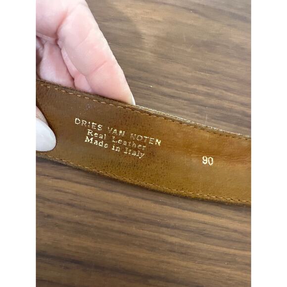 Dries van Noten Leather and Canvas Belt Size 90 main image 4